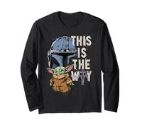 Star Wars The Mandalorian and Grogu This is The Way Graphic Langarmshirt