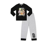 Star Wars The Mandalorian Baby Yoda Pyjama-Set, lang, Baumwolle, Schwarz , 134