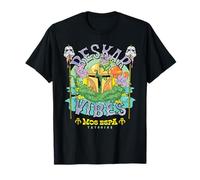 Star Wars The Mandalorian Beskar Vibes Mos Espa Surf Beach T-Shirt
