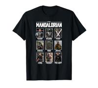 Star Wars The Mandalorian Character Grid T-Shirt