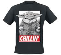 Star Wars The Mandalorian - Chillin Männer T-Shirt schwarz