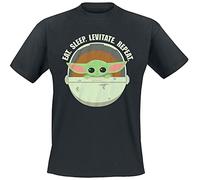 Star Wars The Mandalorian - Eat. Sleep. Levitate. Repeat. - Grogu Männer T-Shirt schwarz L