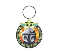Pyramid International PVC-Schlüsselanhänger Star Wars: The Mandalorian – Grogu & Mando, mehrfarbig
