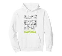 Star Wars The Mandalorian Grogu Manga Comic Pullover Hoodie