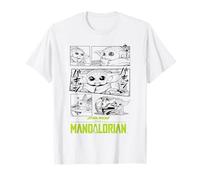 Star Wars The Mandalorian Grogu Manga Comic T-Shirt