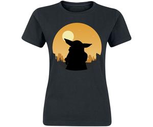 Star Wars The Mandalorian - Grogu Sundown T-Shirt schwarz in M