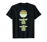 Star Wars The Mandalorian Grogu Trio Cartoon Poses T-Shirt