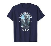 Star Wars: The Mandalorian & Grogu Vatertag Legendary T-Shirt, Herren, Marineblau, M