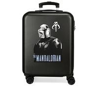 Star Wars The Mandalorian Kabinentasche, Schwarz, 38 x 55 x 20 cm, fester ABS-Kombinationsverschluss seitlich, 34 l, 2 kg, 4 Doppelrollen, Handgepäck.