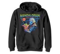 STAR WARS The Mandalorian Retro Grogu and Din Djarin This Is The Way Kapuzenpullover für Jungen, Schwarz, XL