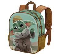 The Mandalorian Say Hi-Kleiner 3D Rucksack, Grün, 26 x 31 cm, Kapazität 8,5 L