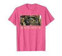 Star Wars The Mandalorian Season 3 Grogu in IG-12 Yes Yes No T-Shirt, Herren, Rosa Meliert, S