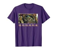 Star Wars The Mandalorian Season 3 Grogu in IG-12 Yes Yes No T-Shirt, Herren, Violett, XXL