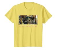 Star Wars The Mandalorian Season 3 Grogu in IG-12 Yes Yes No T-Shirt, Kinder, Gelb, 116