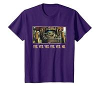 Star Wars The Mandalorian Season 3 Grogu in IG-12 Yes Yes No T-Shirt, Kinder, Violett, 116