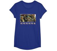 Star Wars The Mandalorian Season 3 Grogu in IG-12 Yes Yes No T-Shirt, Mädchen, Königsblau, M