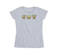 Star Wars - "The Mandalorian" T-Shirt für Damen (Grau) XL