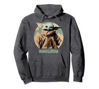 Star Wars The Mandalorian The Child Faded Portrait Pullover Hoodie
