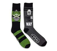 Star Wars The Mandalorian This Is The Way The Child Men's 2 Pack Crew Socks