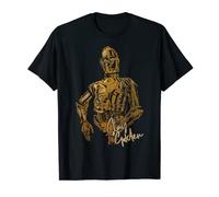 Star Wars: The Rise Of Skywalker C-3PO Stay Golden Portrait T-Shirt