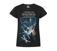 Star Wars Todesstern Schwarze Kurze Hülse des Mädchens T-Shirt 3-4 Jahre