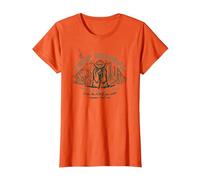 Star Wars Travel Vacation Camp Dagobah Yoda Learn the Force T-Shirt, Damen, Orange, M
