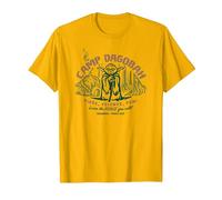 Star Wars Travel Vacation Camp Dagobah Yoda Learn The Force T-Shirt, Herren, Leuchtendes Gold, S