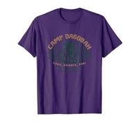 Star Wars Travel Vacation Camp Dagobah Yoda Learn the Force T-Shirt, Herren, Violett, M