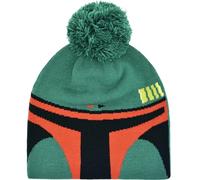Star Wars Unisex Boba Fett Strickmütze Acryl Wintermütze Beanie-Mütze, Grün - Bommel, Einheitsgröße