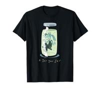 Star Wars - Unisex-Erwachsene T-Shirt: Jar Jar Binks - Schwarz, S