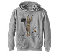 STAR WARS Unisex Kinder Chewie Basketball Hoodie Kapuzenpullover, Athletic meliert, M