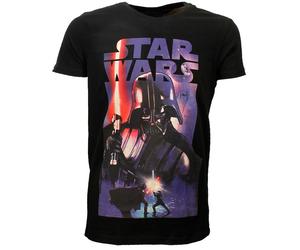Star Wars Vintage Poster Darth Vader T-Shirt Schwarz - Offizielles Merch XXL Schwarz