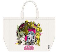 Star Wars Wendbare Einkaufstasche mit Stormtroopers und Galaktischen Schiffen, umweltfreundlich, wiederverwendbar, für Einkäufe oder den täglichen Gebrauch