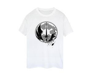 Star Wars Womens/Ladies Obi-Wan Kenobi Fractured Logos Cotton Boyfriend T-Shirt (Blanc) L