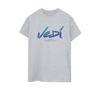 Star Wars Womens/Ladies Obi-Wan Kenobi Jedi Painted Font Cotton Boyfriend T-Shirt (Gris sportif) M