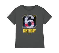 Star Wars Xwing 6th Birthday Space Unisex Kids T Shirt, Charcoal, 5-6 Years