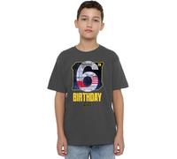 Star Wars Xwing 6th Birthday Space Unisex Kids T Shirt, Charcoal, 7-8 Years