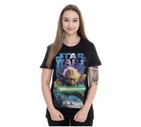 Star Wars - Yoda Poster - T-Shirt - Schwarz - S - 100% Baumwolle Schwarz S