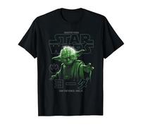 Star Wars Yoda Use The Force T-Shirt, Herren, Schwarz, XL