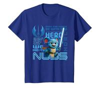 Star Wars Young Jedi Adventures Nubs Jedi Hero & Lightsaber T-Shirt, Kinder, Königsblau, 140