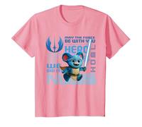 Star Wars Young Jedi Adventures Nubs Jedi Hero & Lightsaber T-Shirt, Kinder, Rosa, 116