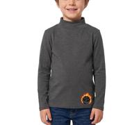 STARBILD Thermounterwäsche Rollkragen Slim Fit Tops Fleece Innenschicht Langarm Thermo Oberteil Winter Outfit für Kinder