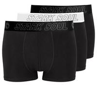 STARK SOUL Boxershorts 3er Pack Herren, Hipster Unterhosen Herrenunterwäsche Boxer Baumwolle Retroshorts, Gr. L