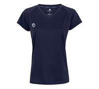 STARK SOUL Damen Sport Shirt Fitness T-Shirt vital, Kurzarm Funktionsshirt, Atmungsaktiv Schnelltrocknendes Trainingsshirt - Marineblau - XL
