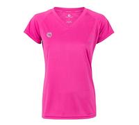 STARK SOUL Damen Sport Shirt Fitness T-Shirt vital, Kurzarm Funktionsshirt, Atmungsaktiv Schnelltrocknendes Trainingsshirt - Pink - XXL