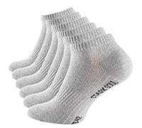 STARK SOUL Sport & Lifestyle Sneaker Socken in Premium Qualität | Unisex für Damen & Herren | 6 Paar | Gr. 39-42, grau melànge
