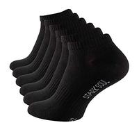 STARK SOUL Sport & Lifestyle Sneaker Socken in Premium Qualität | Unisex für Damen & Herren | 6 Paar | Gr. 43-46, schwarz