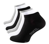 STARK SOUL Sport & Lifestyle Sneaker Socken in Premium Qualität | Unisex für Damen & Herren | 6 Paar | Gr. 47-50, schwarz/weiss/grau