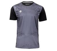 STARK SOUL Sportshirt Herren -Stained- Sport Shirt Kurzarm Trainingsshirt T-Shirt | Farbe: Dunkelgrau | Grösse: L