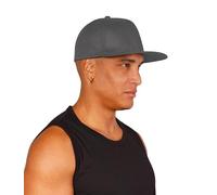 STARK SOUL Stylische Snapback-Cap für Herren und Damen „Urban Legend“, One Size: Kopfumfang 56-60 cm, Farbe: Dunkelgrau